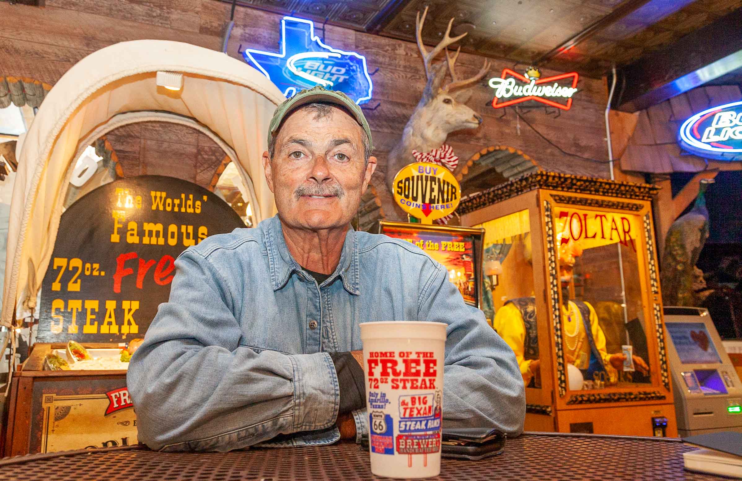 Bobby Lee, Chef der "Big Texan Steak Ranch" in Amarillo, Texas.